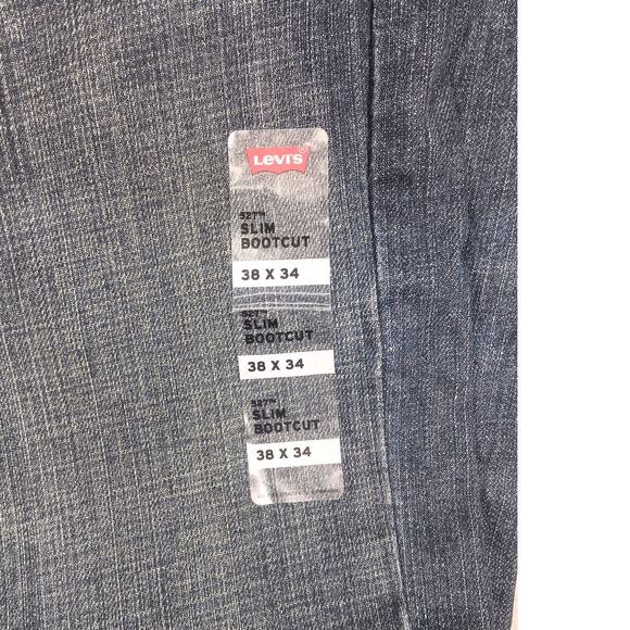 Levi’s 527 Slim Bootcut Jeans Men’s 38x34 Dark Wash Denim NWT baggy stretch - Picture 4 of 7